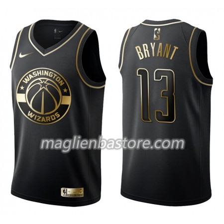 Maglia NBA Washington Wizards Thomas Bryant 13 Nike Nero Golden Edition Swingman - Uomo